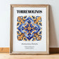 Torremolinos, Spain – Travel Print, in wooden frame leaning on the floor