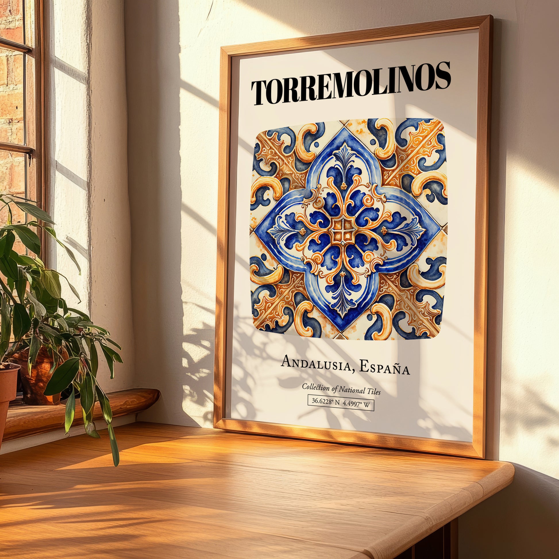 Torremolinos, Spain – Travel Print, clean layout with no caption