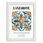 Lanzarote, Spain – Wanderlust-Inspired Poster, placed in minimal white frame