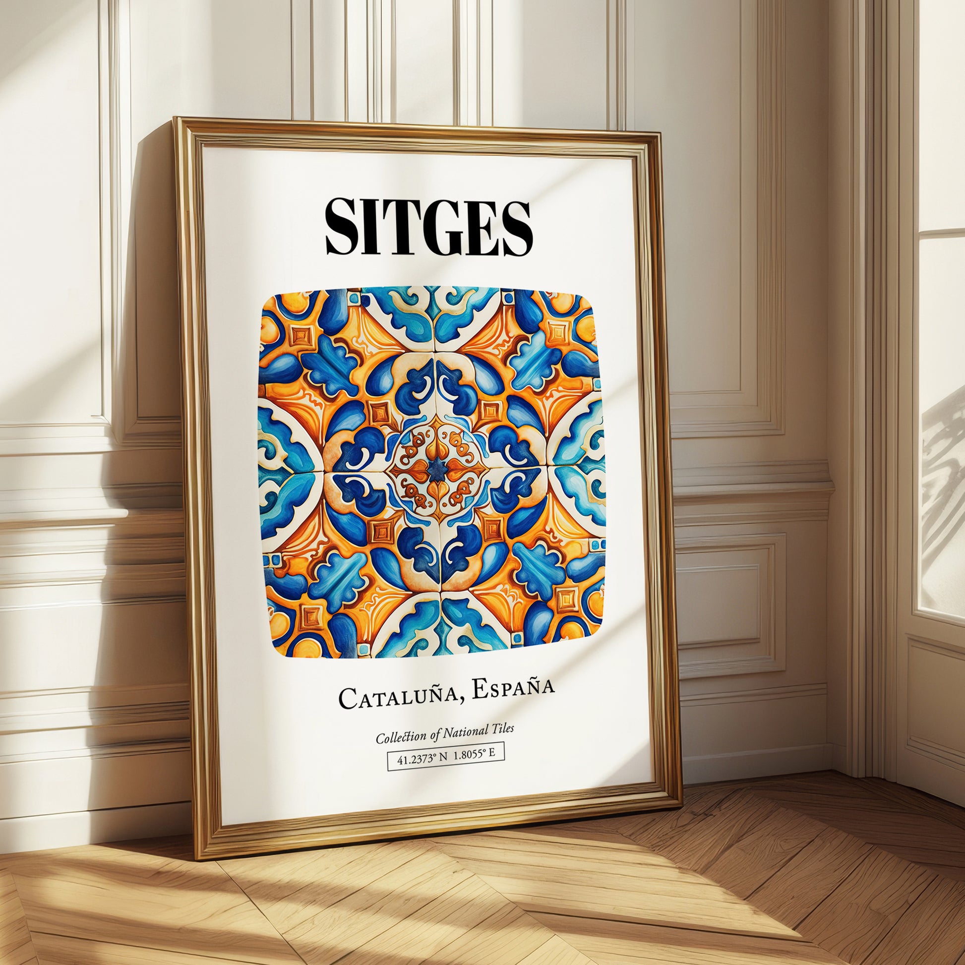Sitges, Spain – Travel Print, styled in a charming Paris street view