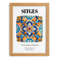 Sitges, Spain – Travel Print, set in oak frame