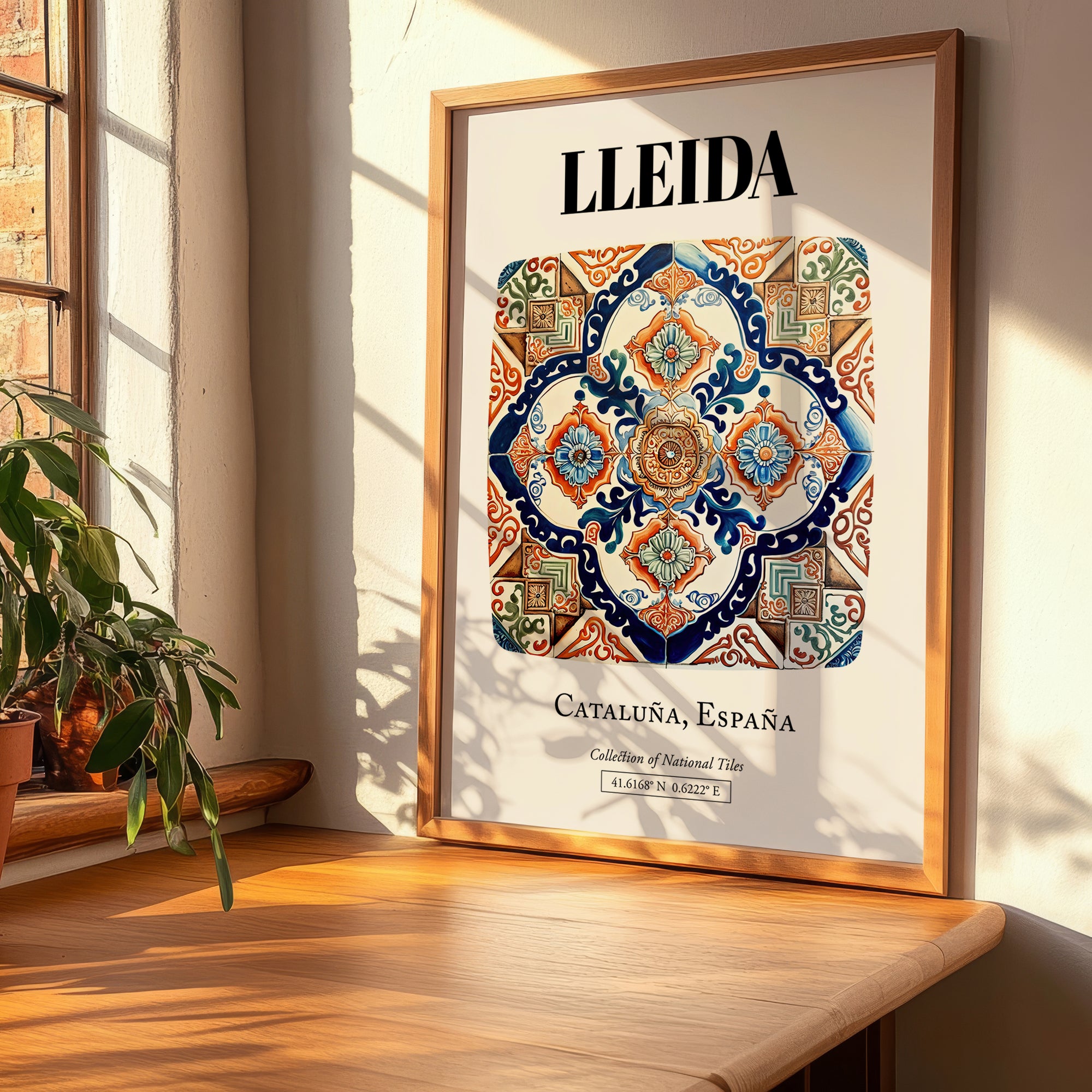 Lleida, Spain – Travel Destination Art, clean layout with no caption