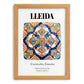 Lleida, Spain – Travel Destination Art, set in oak frame