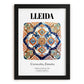 Lleida, Spain – Travel Destination Art, in sleek black frame