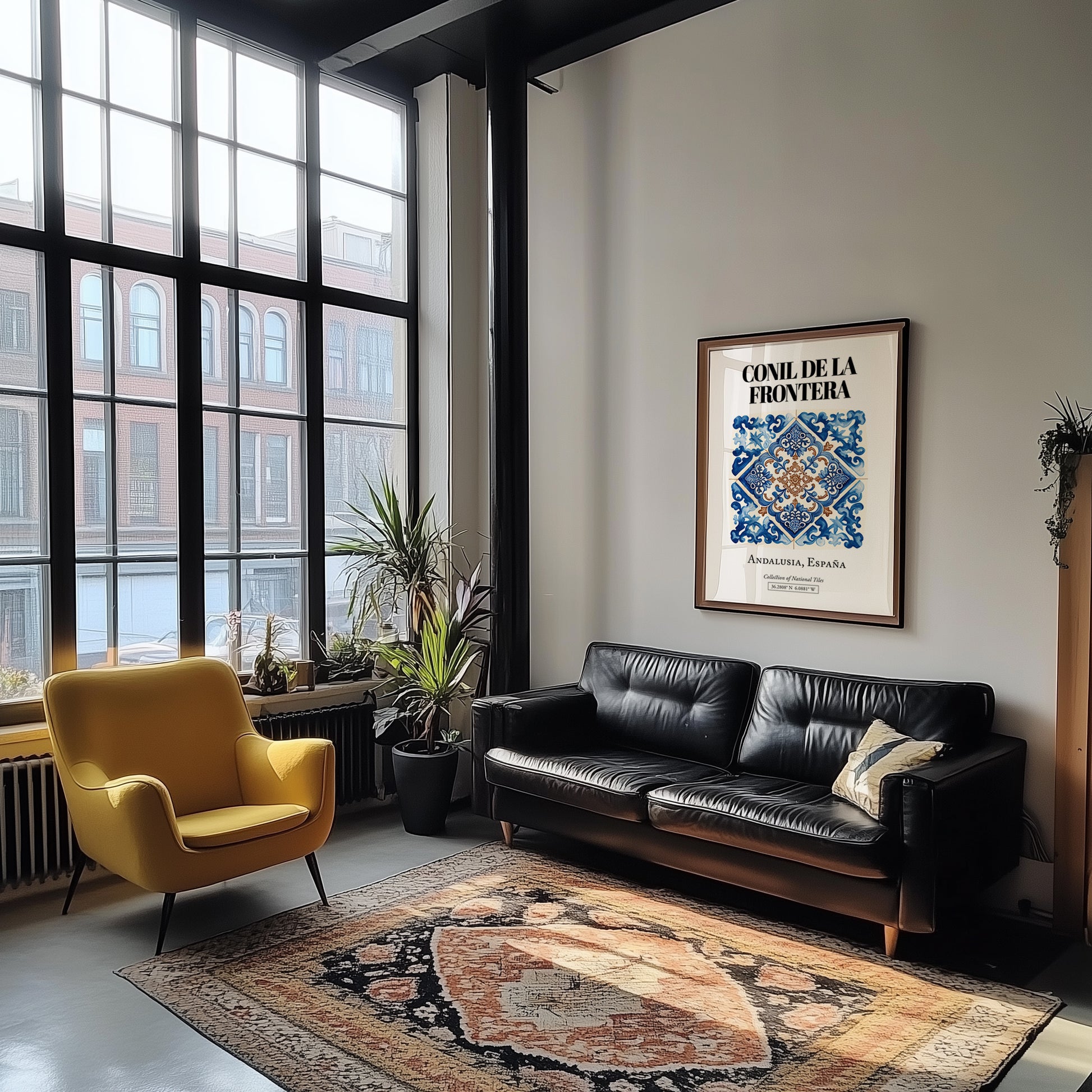 Conil De La Frontera, Spain – Travel Destination Art, unframed on coastal sand