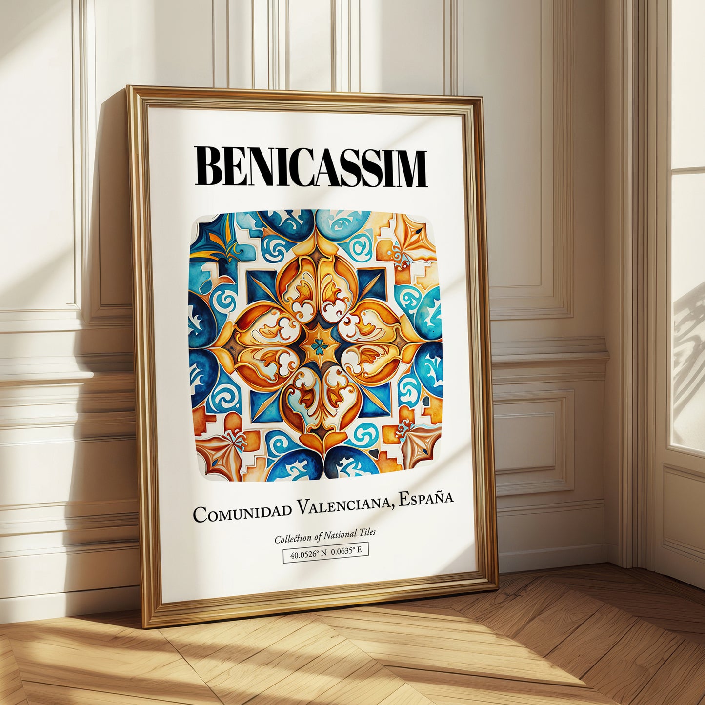 Benicassim, Spain – Travel Print, styled in a charming Paris street view