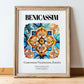 Benicassim, Spain – Travel Print, in wooden frame leaning on the floor