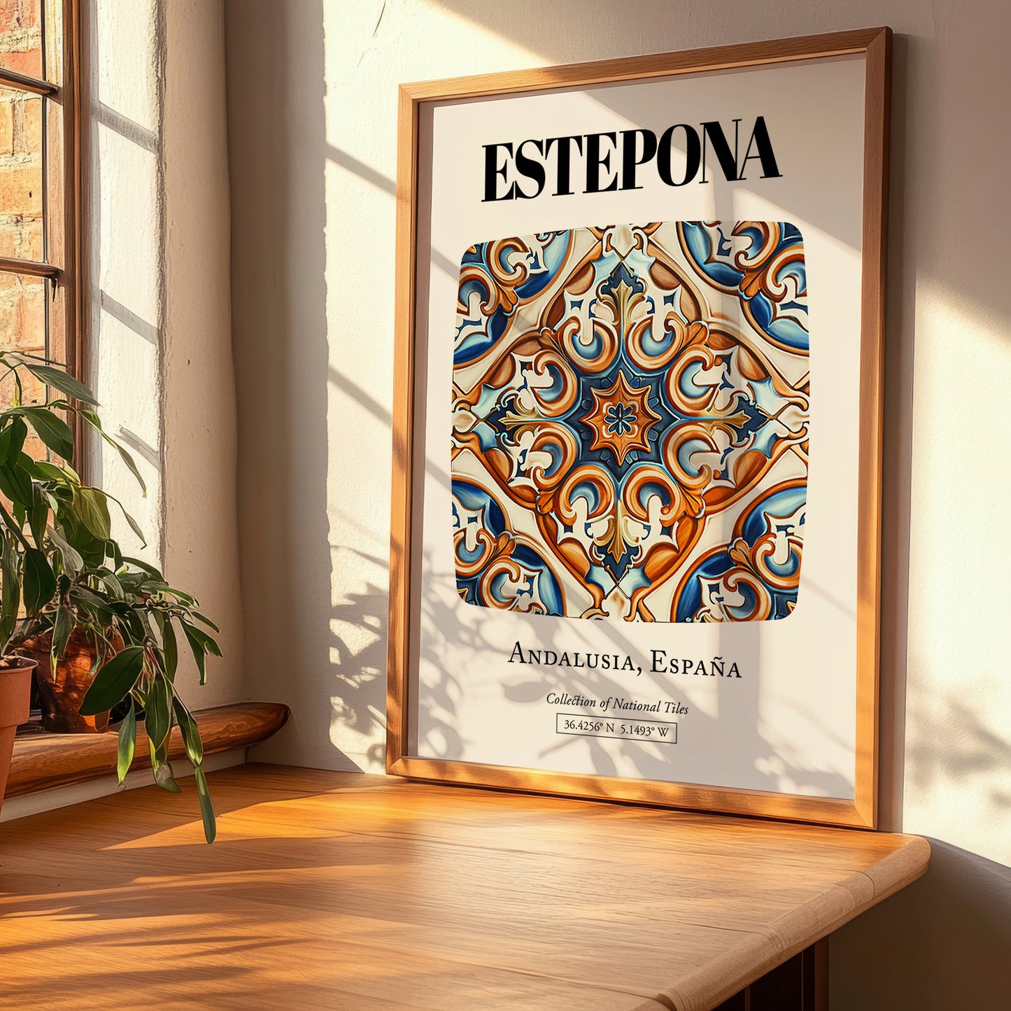 Estepona, Spain – Travel Poster, clean layout with no caption