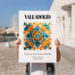Valladolid, Spain – Travel Wall Decor, no-text version framed in wood