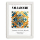 Valladolid, Spain – Travel Wall Decor, placed in minimal white frame