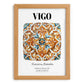 Vigo, Spain – Travel Print, set in oak frame
