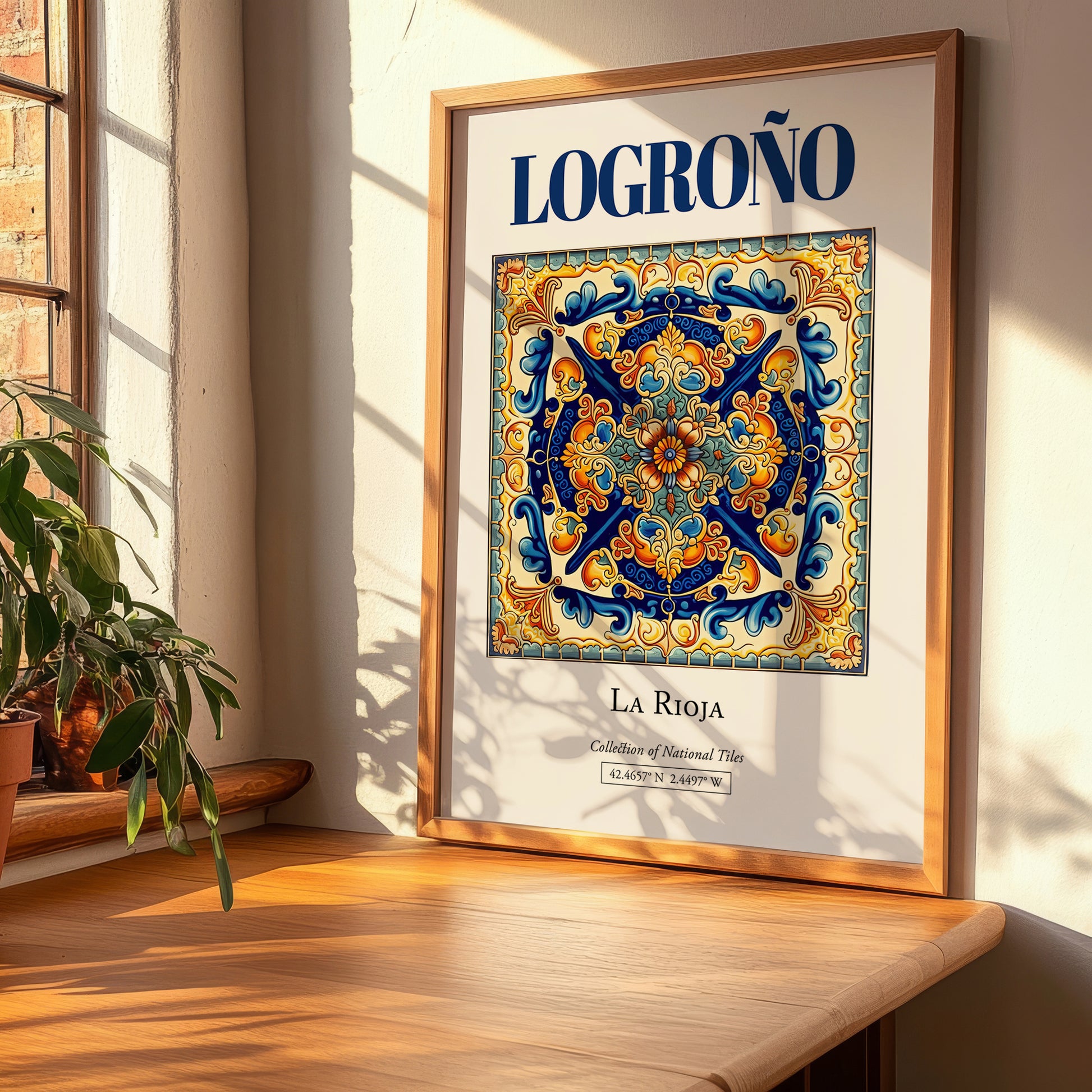 Logroño, Spain – Travel Print, clean layout with no caption