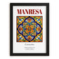 Manresa, Spain – Architectural Travel Art, in sleek black frame