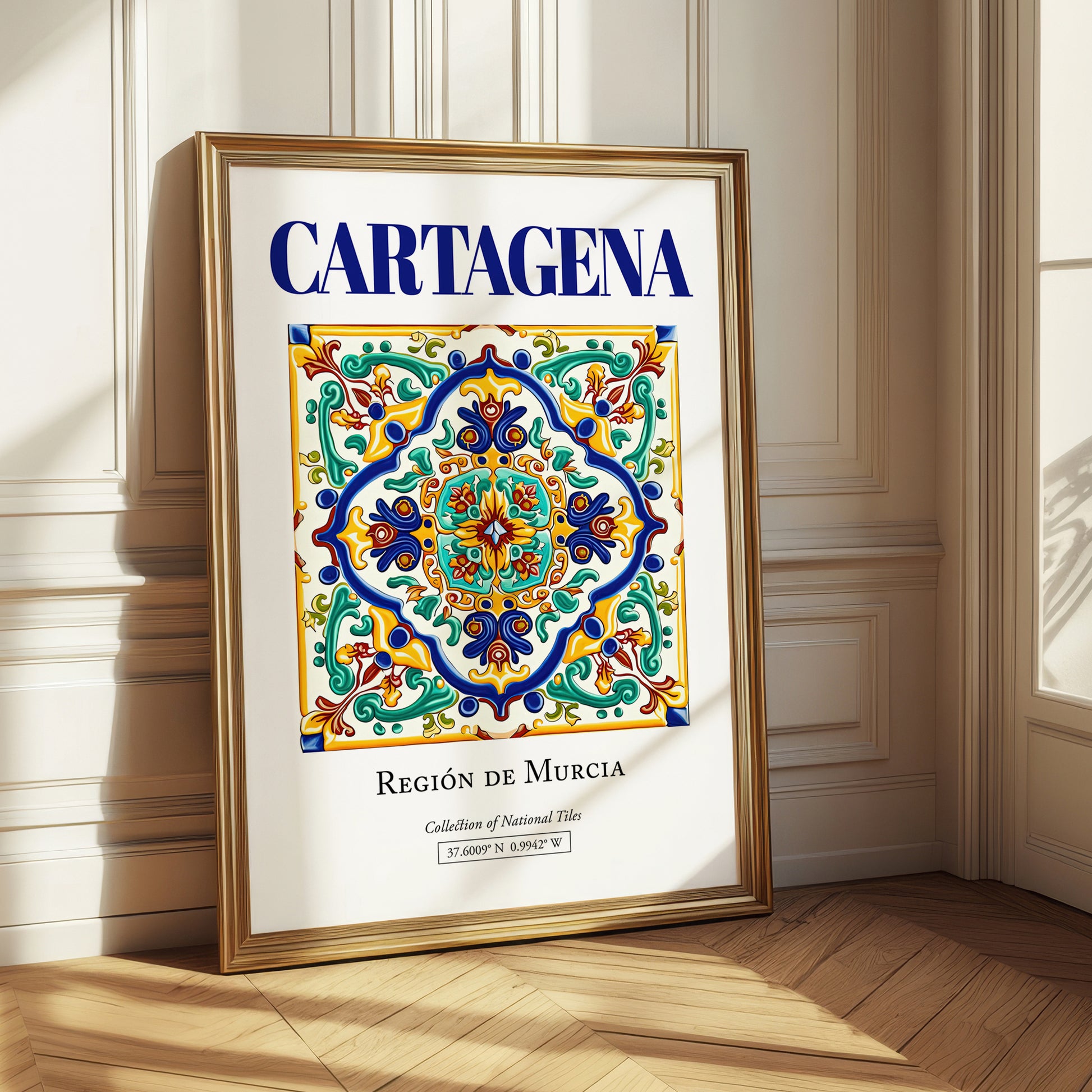 Cartagena, Spain – Minimalist Travel Print, styled in a charming Paris street view
