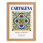 Cartagena, Spain – Minimalist Travel Print, set in oak frame