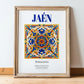 Jaén, Spain – Dream Destination Decor, in wooden frame leaning on the floor
