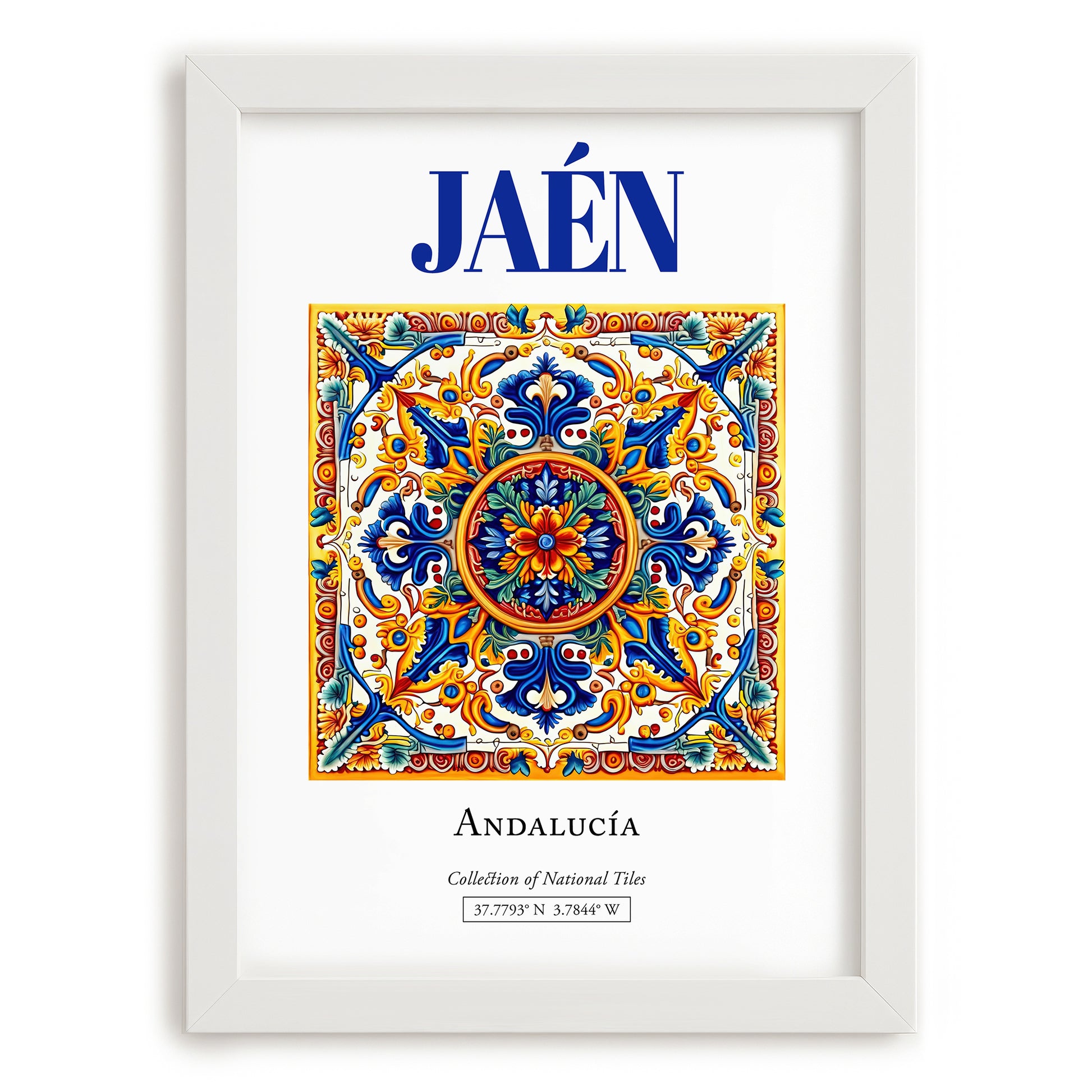 Jaén, Spain – Dream Destination Decor, placed in minimal white frame