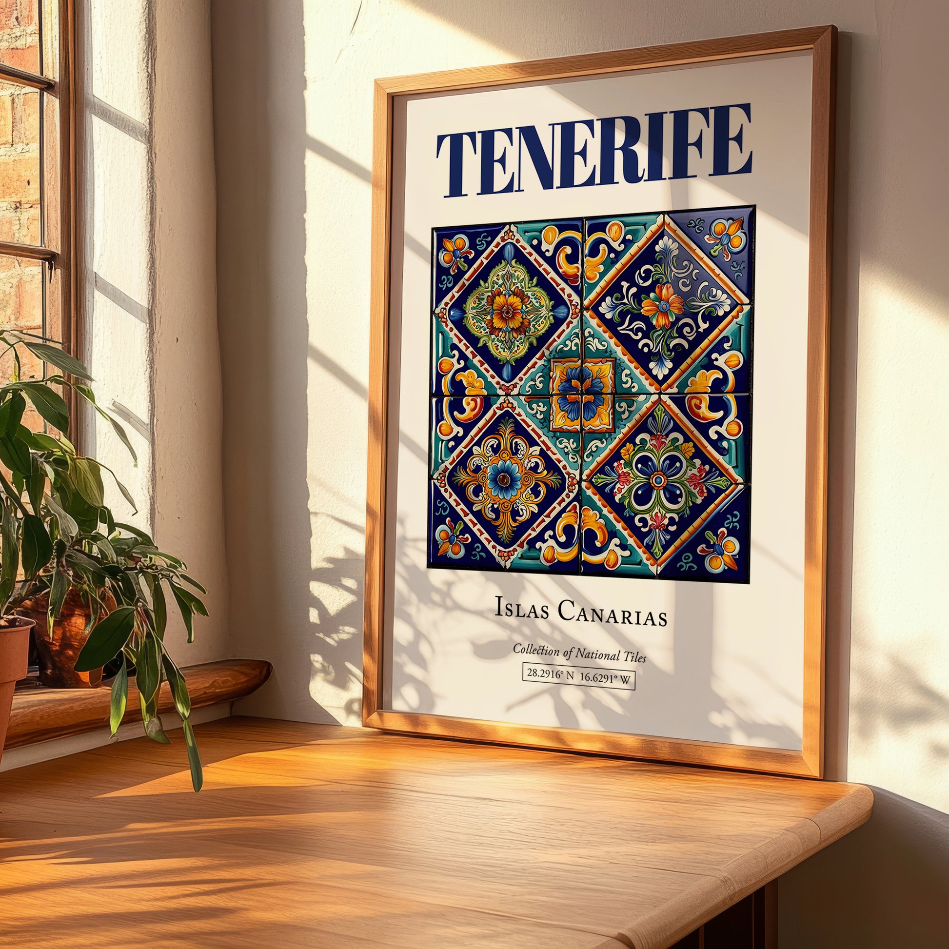 Tenerife, Spain – Travel Print, clean layout with no caption
