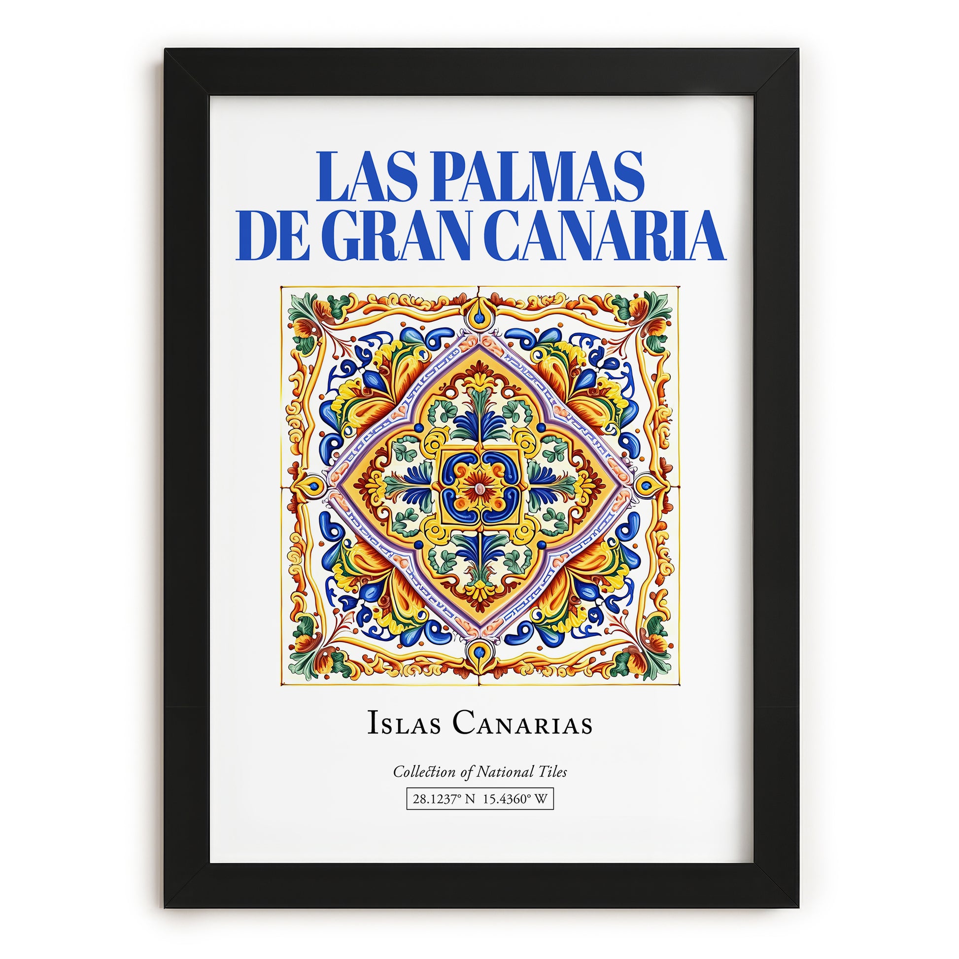 Las Palmas de Gran Canaria, Spain – Travel Poster, in sleek black frame