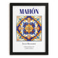 Mahón (Maó), Spain – Cityscape Wall Art, in sleek black frame