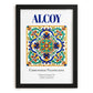 Alcoy, Spain – World Travel Art, in sleek black frame