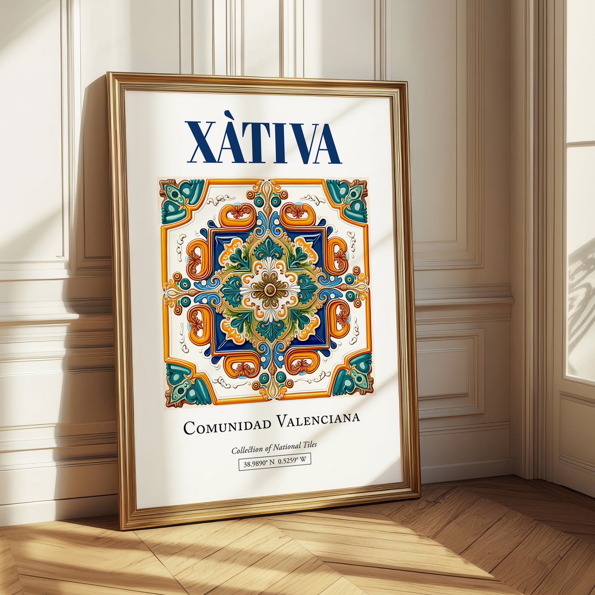 Xàtiva, Spain – Travel Print, styled in a charming Paris street view