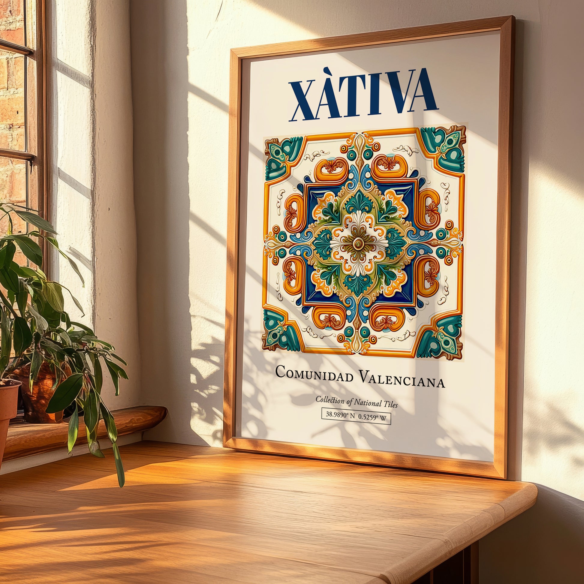 Xàtiva, Spain – Travel Print, clean layout with no caption