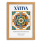 Xàtiva, Spain – Travel Print, set in oak frame