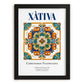 Xàtiva, Spain – Travel Print, in sleek black frame