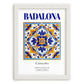 Badalona, Spain – Travel Wall Decor, placed in minimal white frame