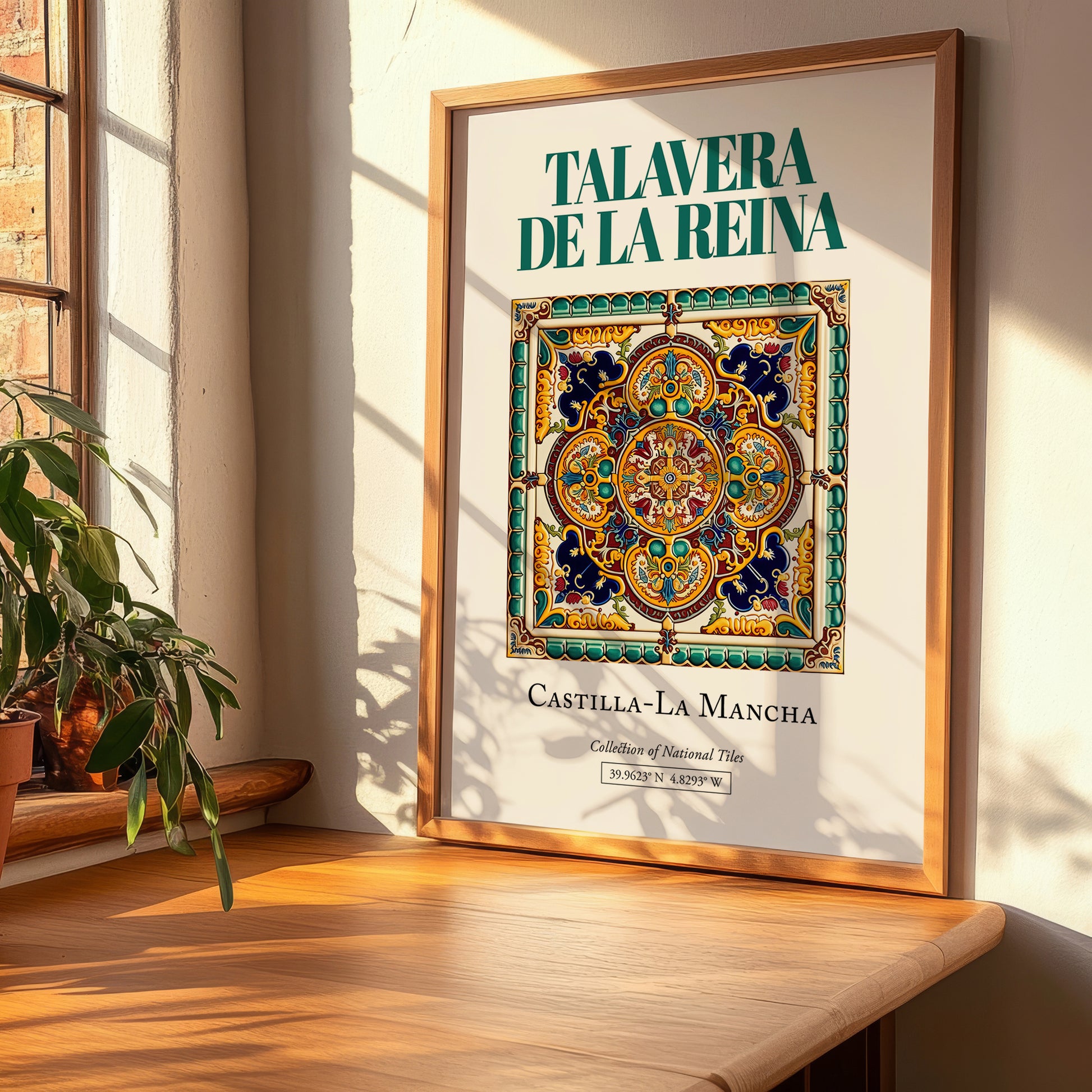 Talavera de la Reina, Spain – Historic Cities Art Print, clean layout with no caption