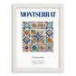 Montserrat, Spain – Cityscape Wall Art, placed in minimal white frame