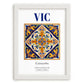 Vic, Spain – Travel Print, placed in minimal white frame