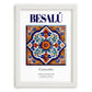 Besalú, Spain – Cultural Heritage Wall Art, placed in minimal white frame