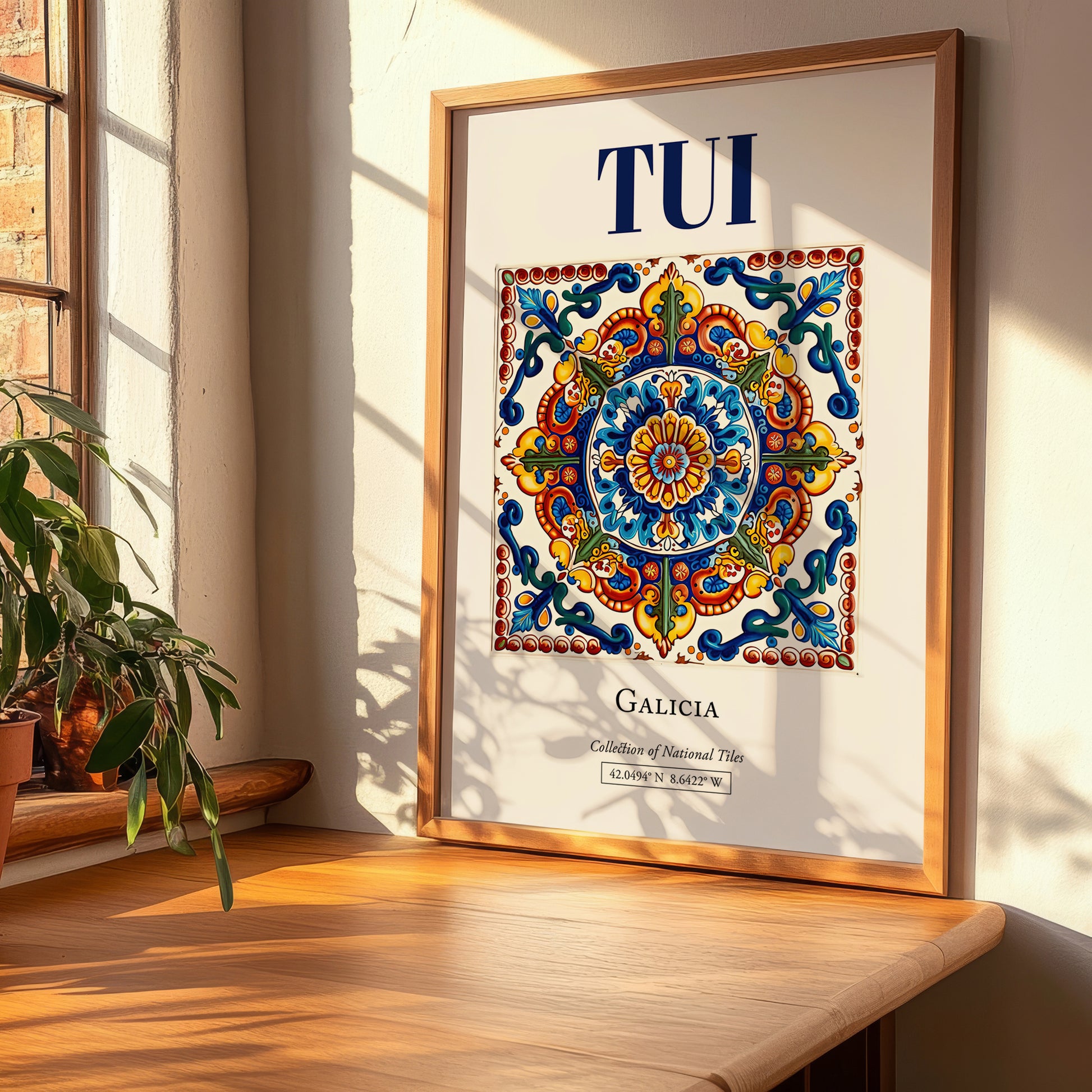 Tui, Spain – Historic Cities Art Print, clean layout with no caption
