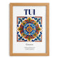Tui, Spain – Historic Cities Art Print, set in oak frame
