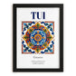 Tui, Spain – Historic Cities Art Print, in sleek black frame