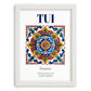 Tui, Spain – Historic Cities Art Print, placed in minimal white frame
