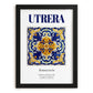 Utrera, Spain – Architectural Travel Art, in sleek black frame