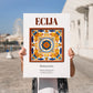 Ecija, Spain – Global Wall Art, no-text version framed in wood