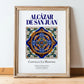 Alcázar de San Juan, Spain – Cityscape Wall Art, in wooden frame leaning on the floor