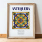 Antequera, Spain – Travel Print, in wooden frame leaning on the floor