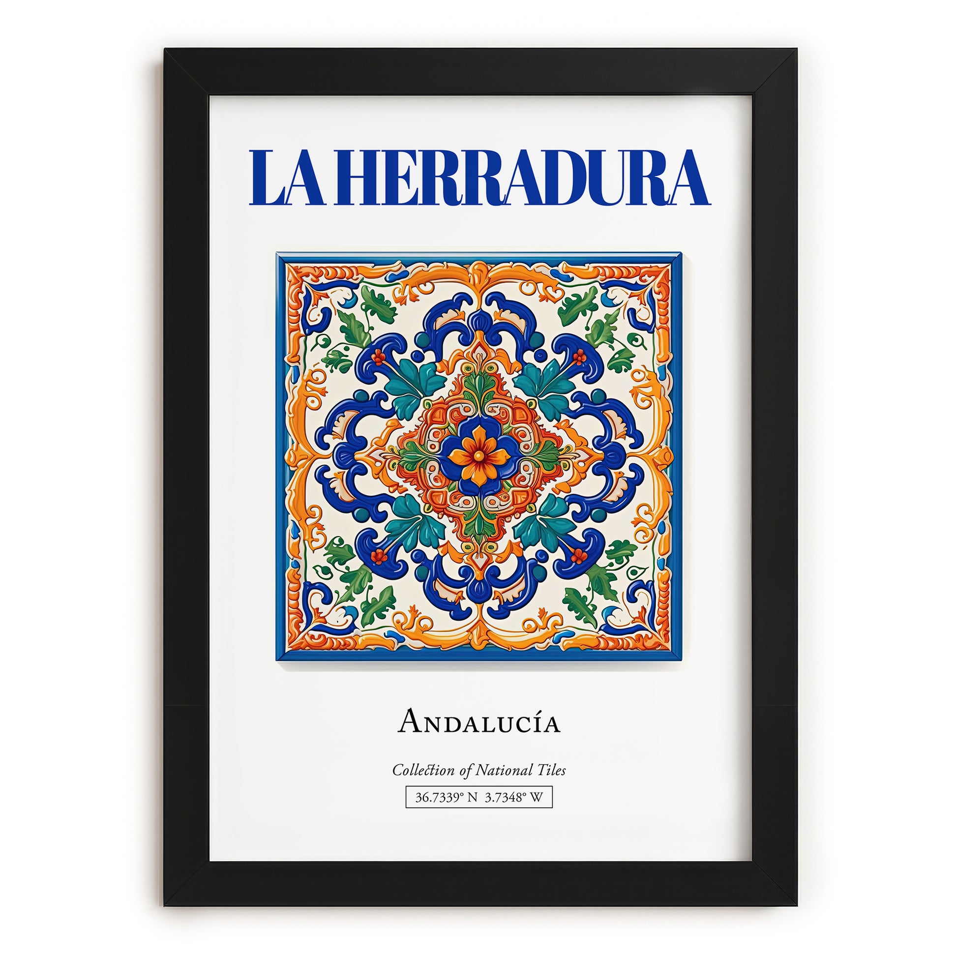 La Herradura, Spain – Travel Wall Decor, in sleek black frame