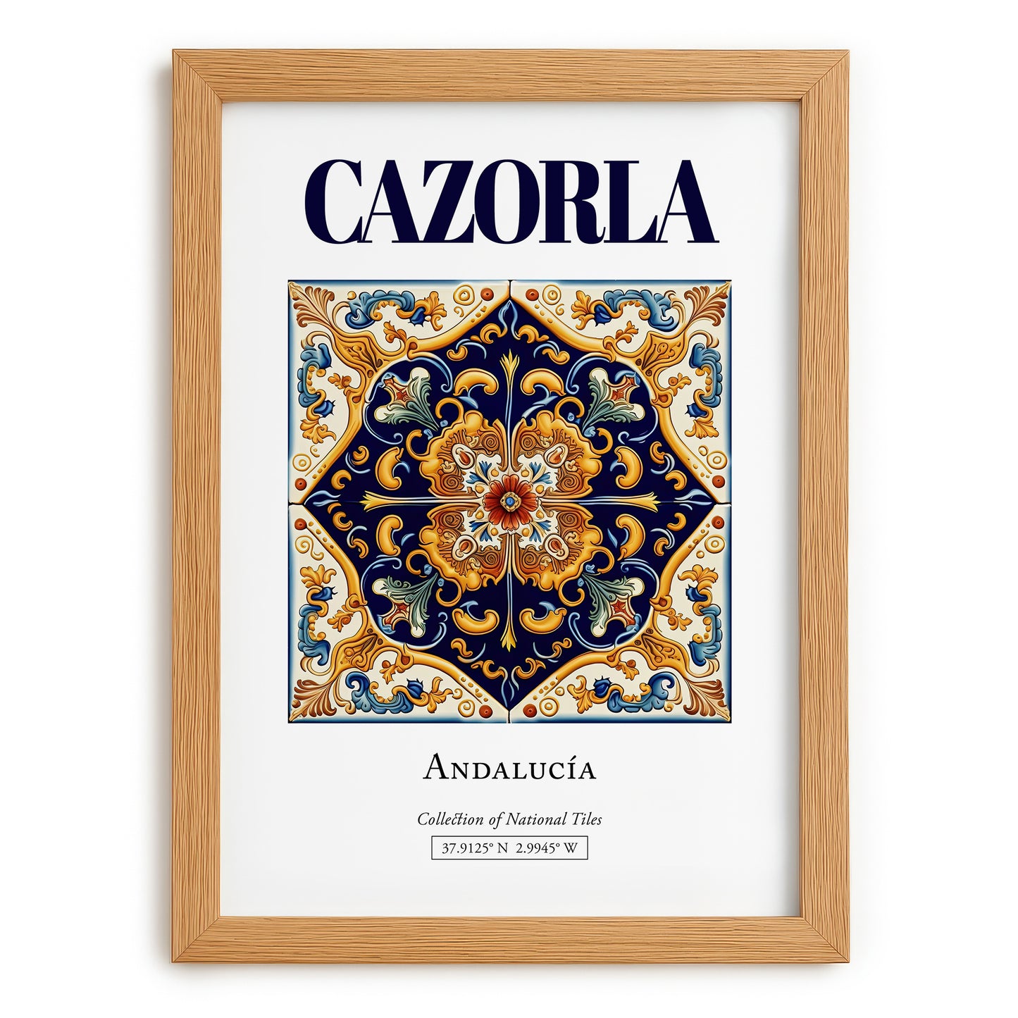 Cazorla, Spain – Travel Print, set in oak frame