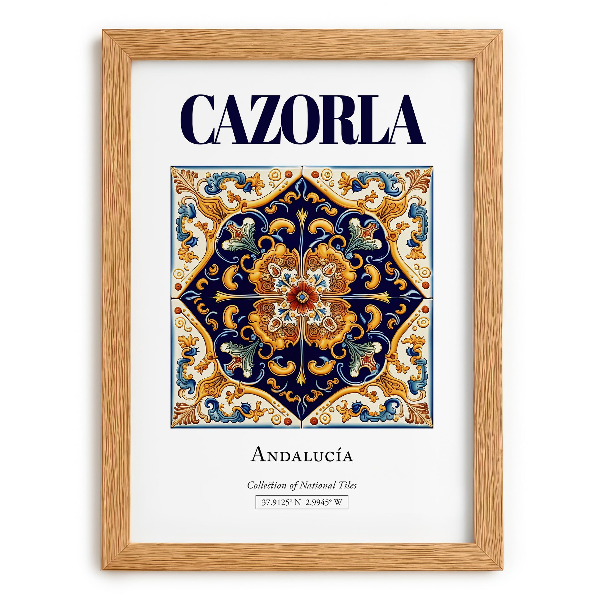 Cazorla, Spain – Travel Print, set in oak frame