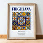Frigiliana, Spain – Travel Destination Art, in wooden frame leaning on the floor