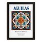 Aguilas, Spain – Retro Travel Poster, in sleek black frame