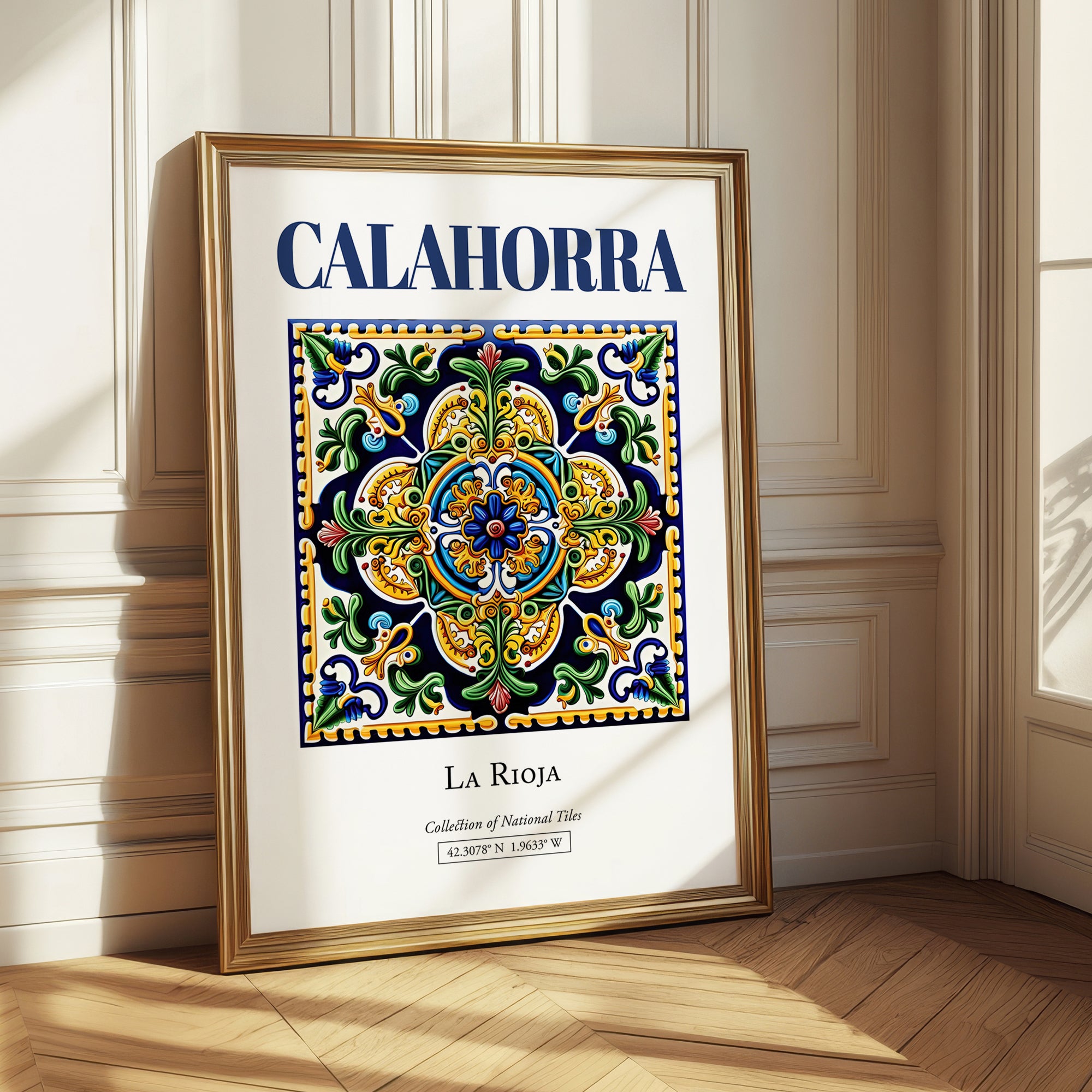 Calahorra, Spain – Travel Poster, styled in a charming Paris street view