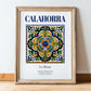 Calahorra, Spain – Travel Poster, in wooden frame leaning on the floor