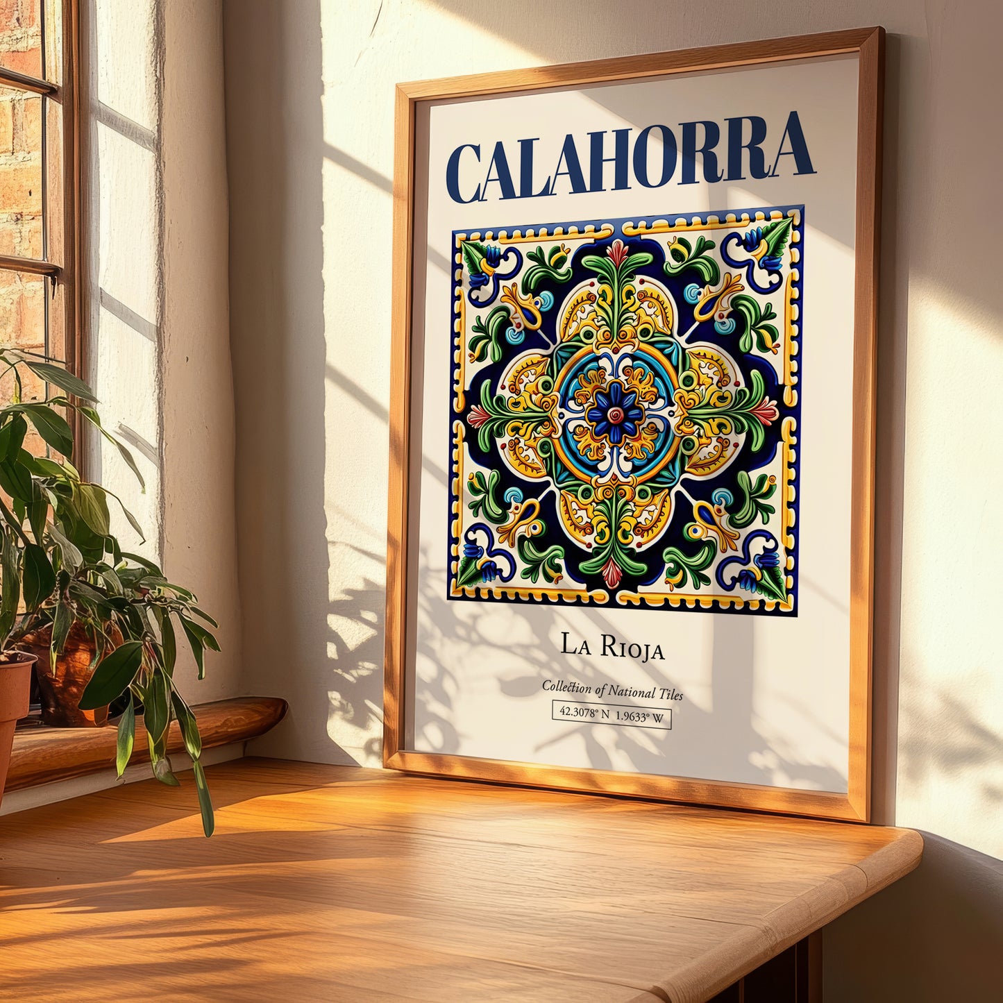 Calahorra, Spain – Travel Poster, clean layout with no caption